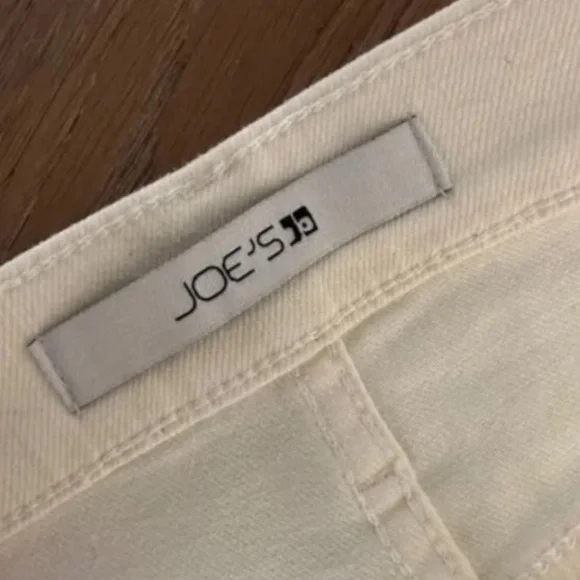 JOE’S JEANS Cream Midi Skirt w/ Front Slit and High-Rise Midi